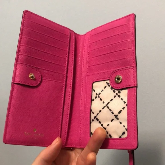 Hot Pink Kate Spade Wallet - Picture 4 of 5